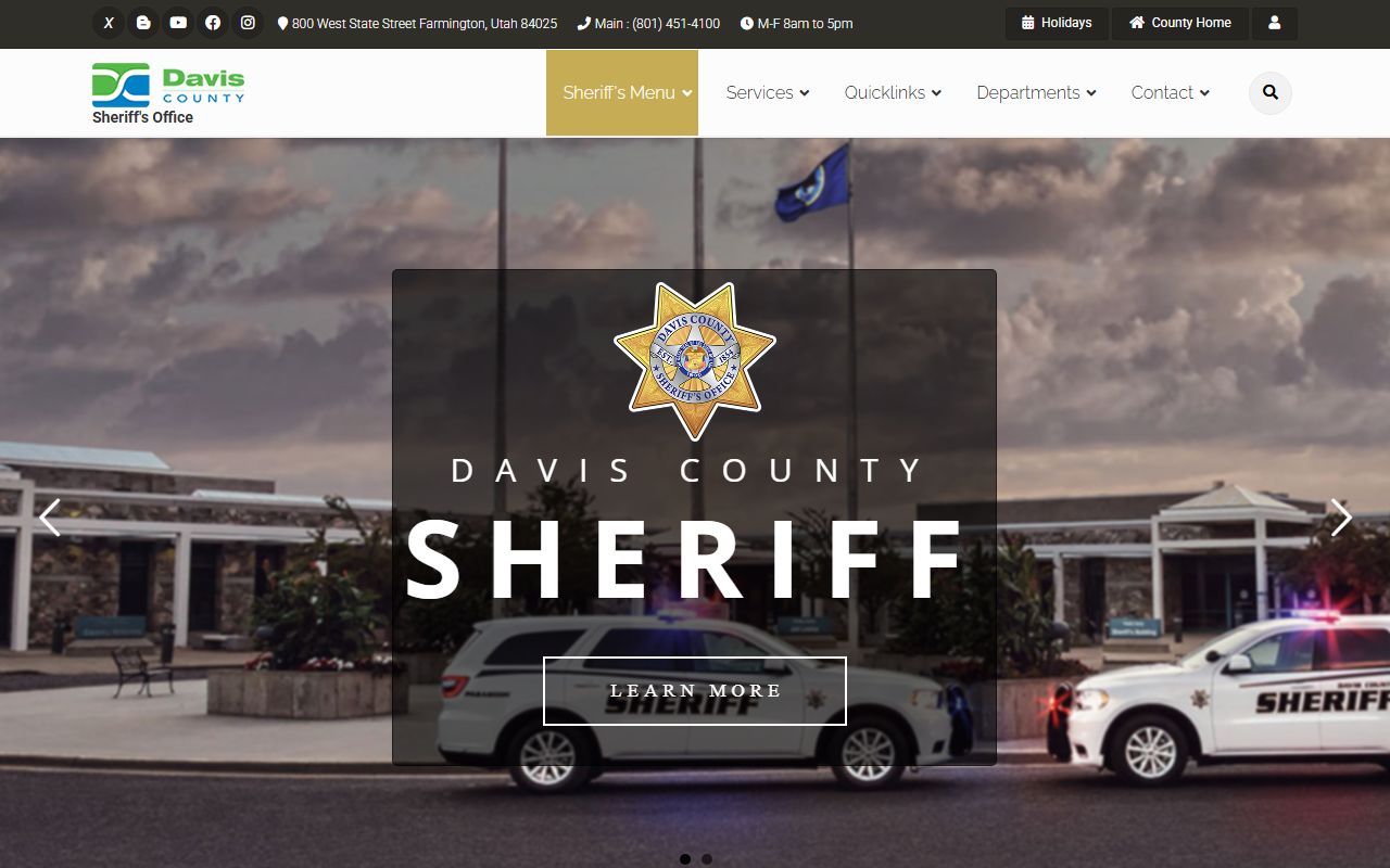 Davis County inmate roster showing Bountiful 72 hour booking data