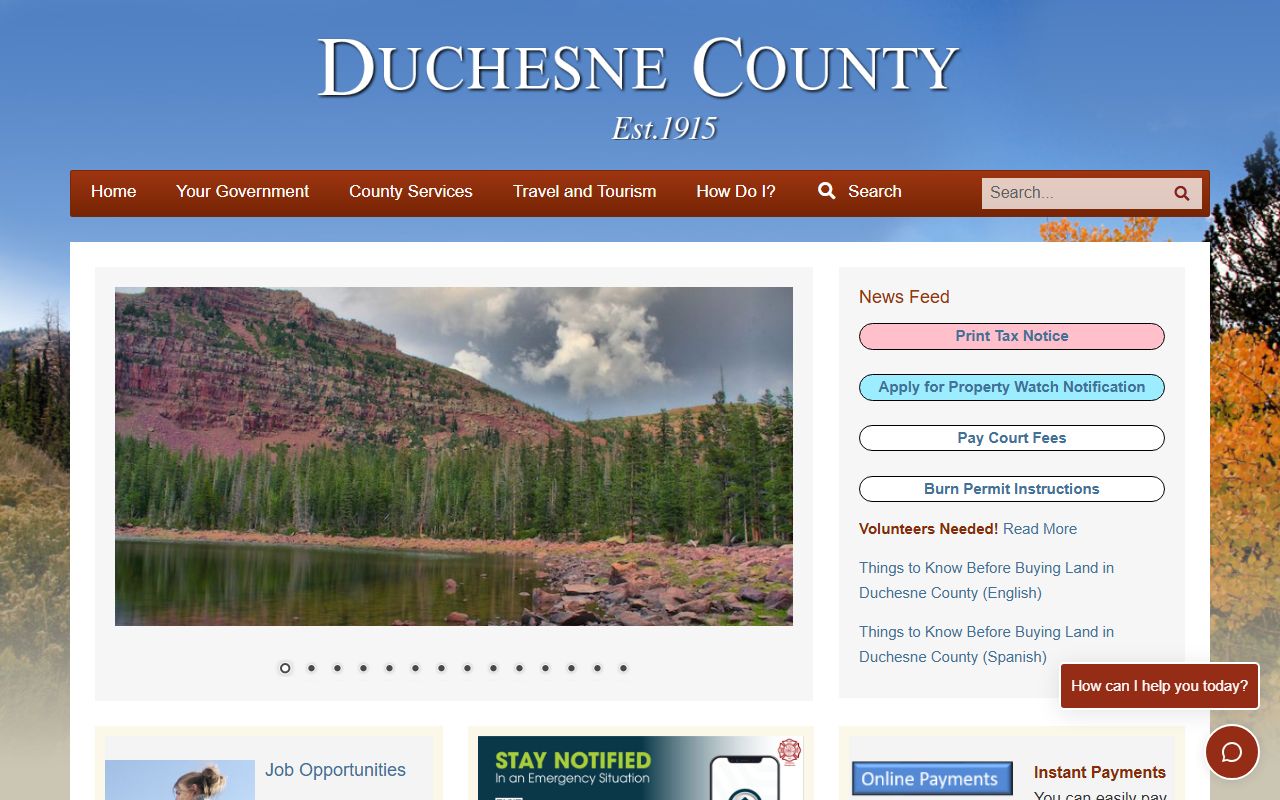 Duchesne County 72 hour booking government website portal