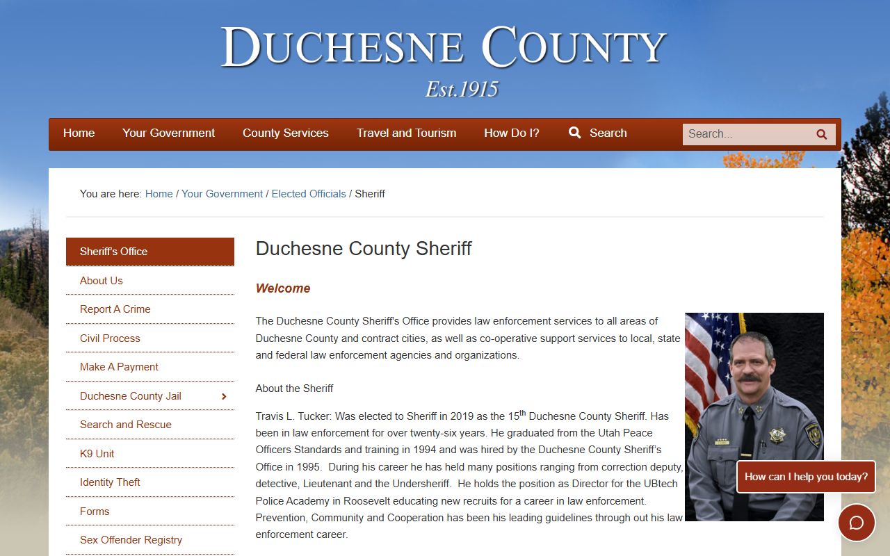Duchesne County 72 hour booking sheriff's office website
