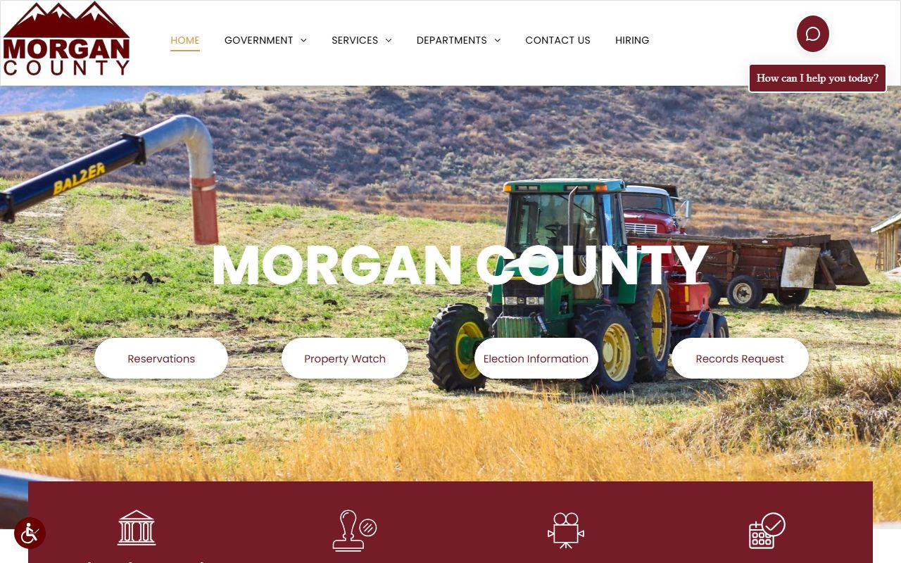 Morgan County government website for 72 hour booking information