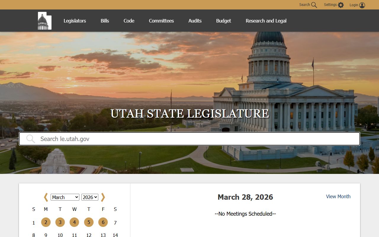 Utah State Legislature code for 72 hour booking public access
